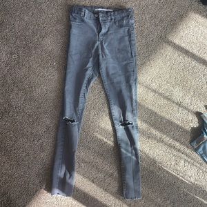 ZARA light wash black jeans